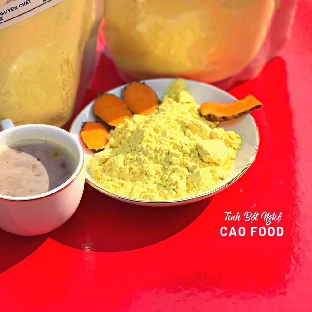 [500GR] Tinh Bột Nghệ CAO FOOD nguyên chất từ 100% nghệ sẻ già Đaklak