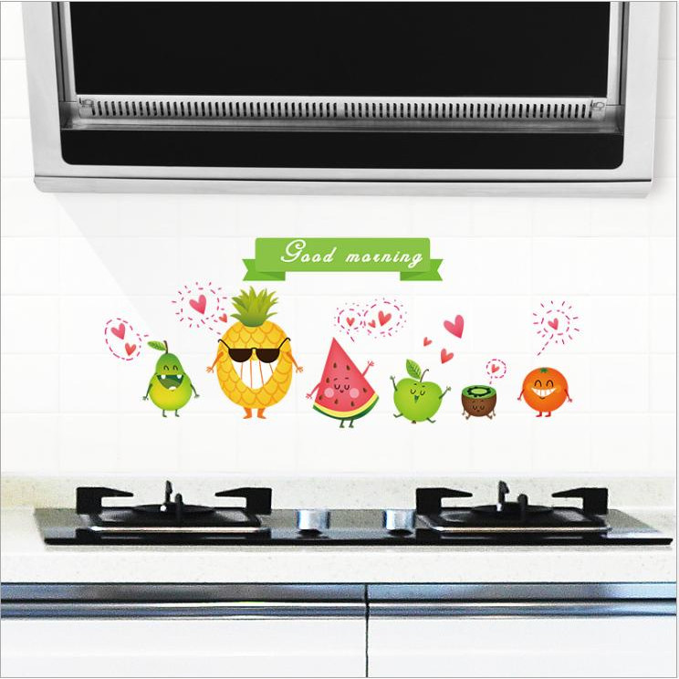 Decal dán bếp chống thấm dầu hình ngộ nghĩnh DBT023( 60 x 90 cm)