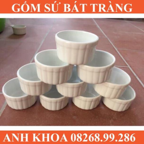 10 Cốc làm caramen - Gốm sứ Bát Tràng Anh Khoa