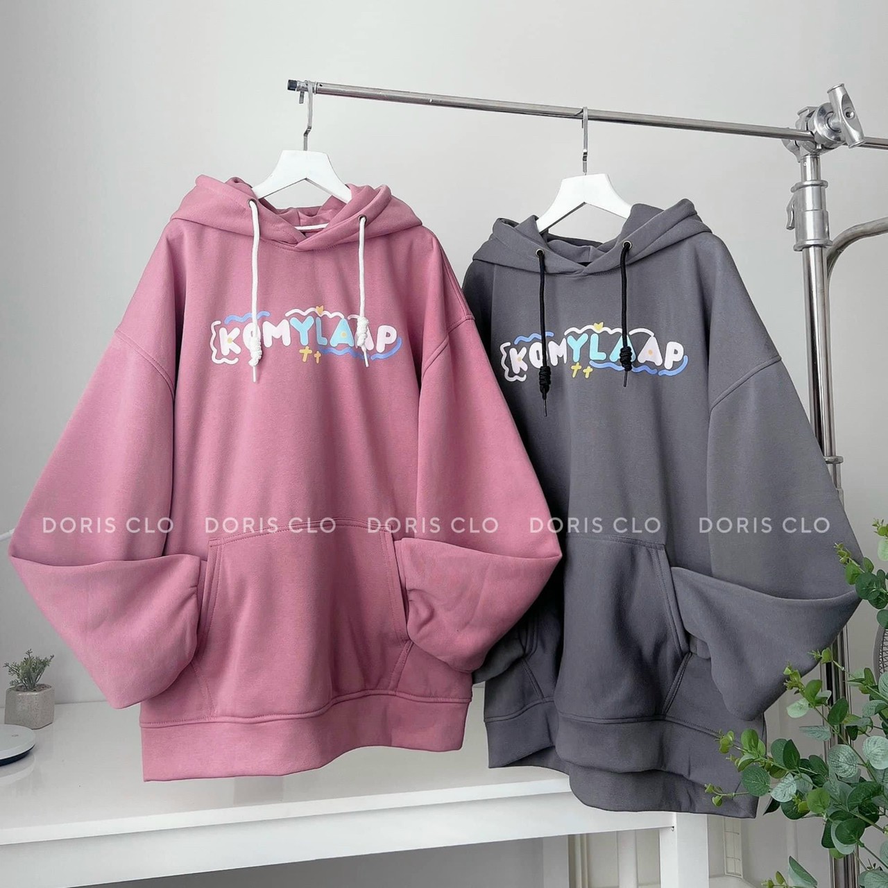 Áo hoodies form rộng tay dài Monster, Áo hoodie in KOMYLA unisex , Áo khoác hoodie form rộng KOMY