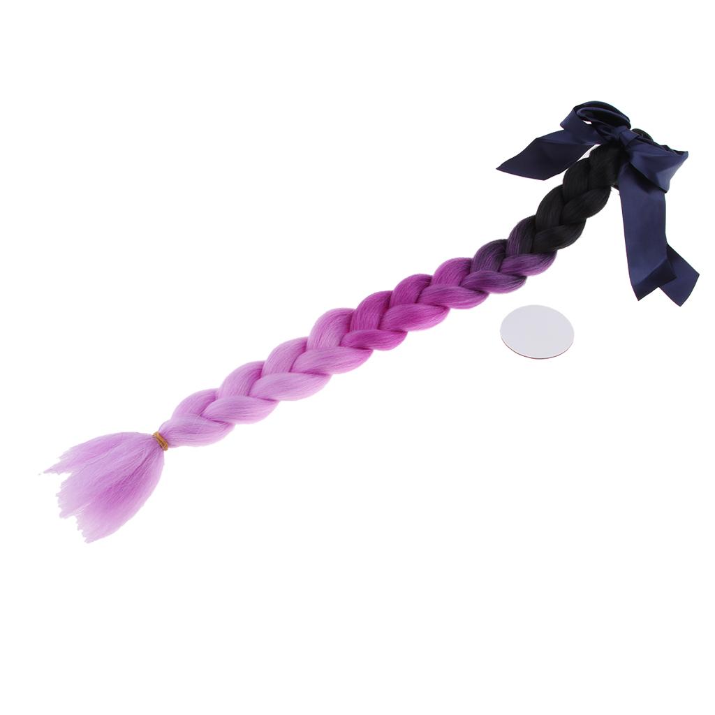 22 Inch Gradient Ramp Helmet Braids /Ponytail Motorbike PC Helmet Hair