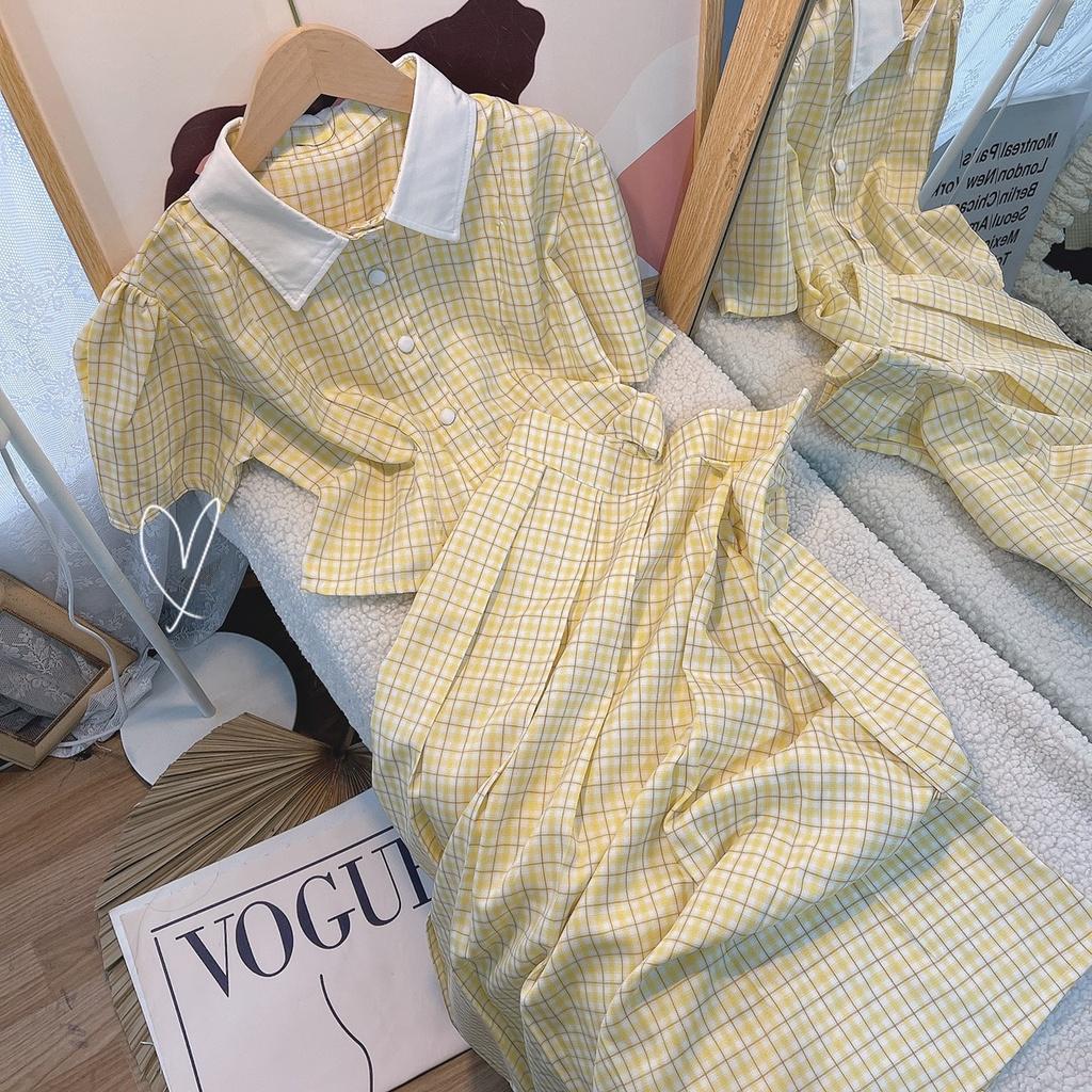 SET ÁO SƠ MI KÈM CHÂN VÁY