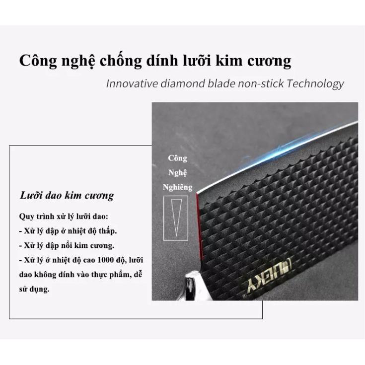 Bộ Dao Làm Bếp Cao Cấp 7 Món Lucky Của Đức Thiết Kế Đẹp Chống Dính Không Gỉ Chuyên Dùng Cho Nhà Bếp