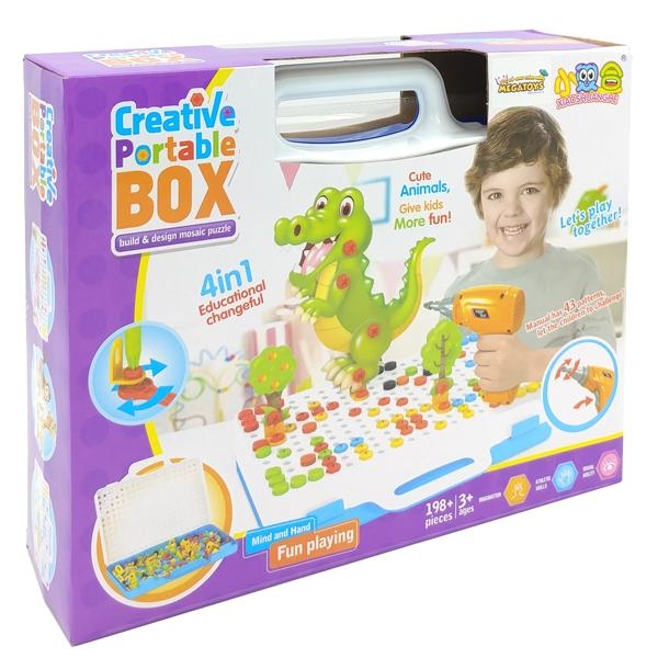 Đồ Chơi Sáng Tạo Creative Portable Box 681A-STEM (198 Chi Tiết)