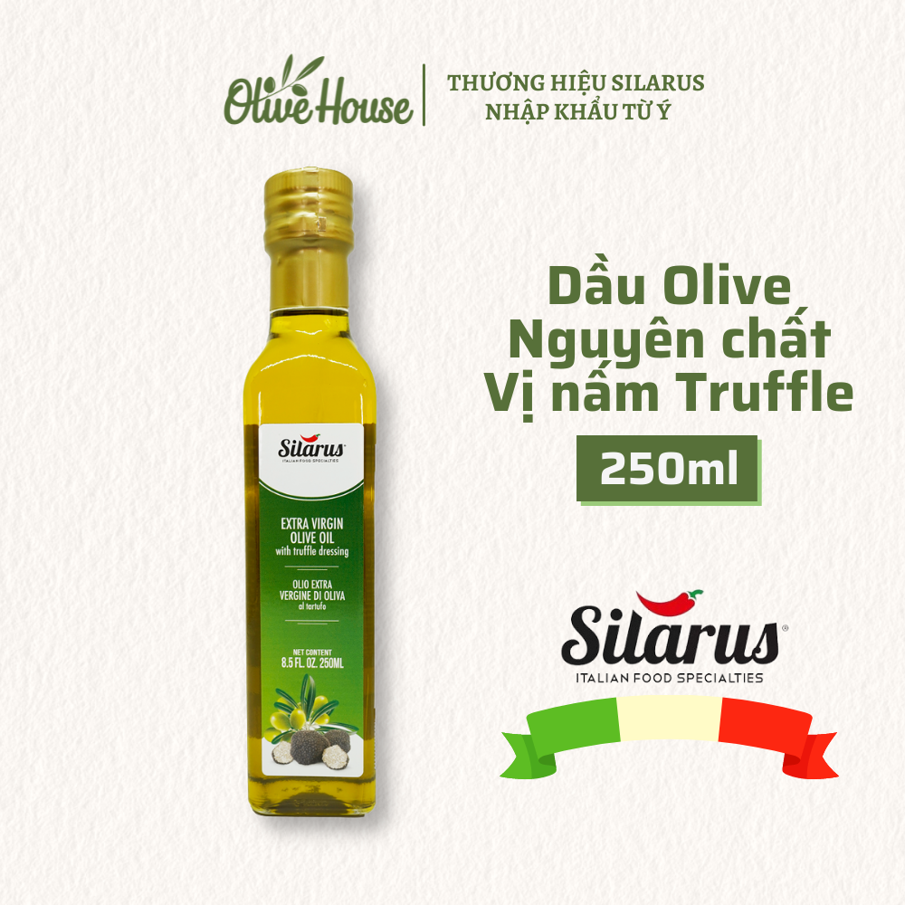 Dầu Olive nguyên chất Vị Nấm Truffle Silarus 250ml