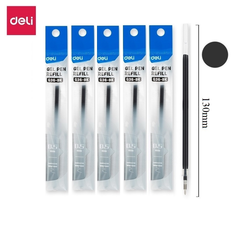 Hộp 12 bút gel nước Deli EG30 / G30 ngòi 0.5mm họa tiết khủng long có ruột G36  thay thế