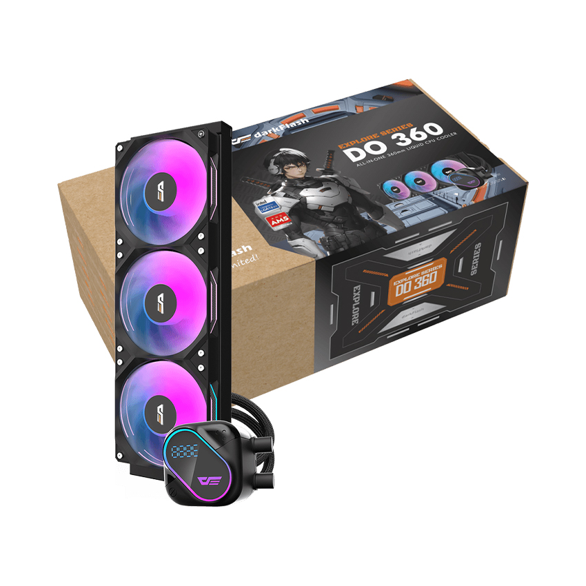 Tản Nhiệt Nước CPU DARK FLASH DO360 Black/White – Hàng Chính Hãng