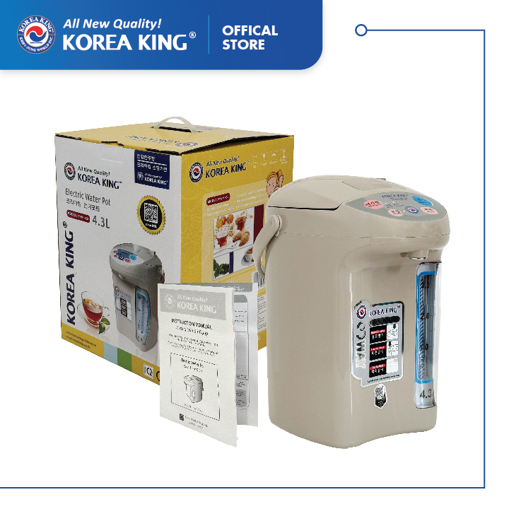 PWP-43L Bình thủy điện Korea King (dung tích 4.3L, công suất 750W, điện áp 220V/50HZ) - Hàng chính hãng