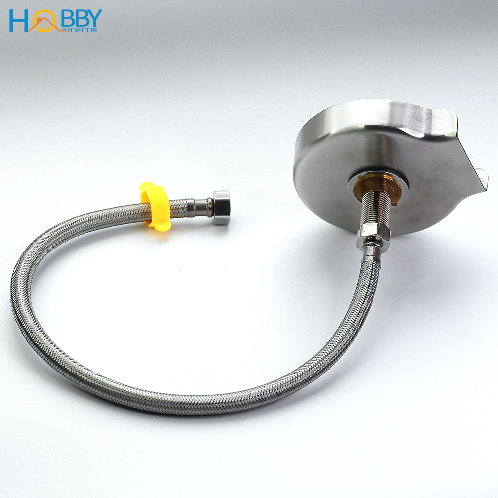 Vòi phun rửa ly gắn chậu rửa chén áp suất mạnh Hobby Home Decor VRLT - Inox 304 không rỉ - kèm dây cấp 60cm