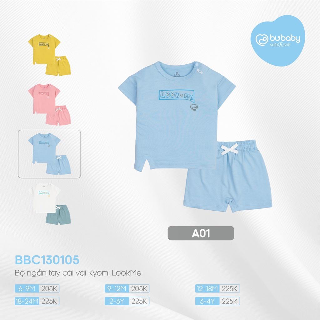 Bộ cộc tay sợi tre cotton Bu baby 6m - 4Y