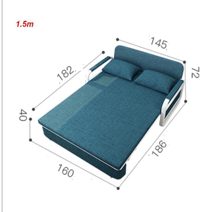 Giường ngủ thông minh,Sofa Bed, Sofa giường gấp gọn cao cấp 1m2x2m/ 1m5x2m dành cho nhà nhỏ hoặc căn hộ chung cư mini