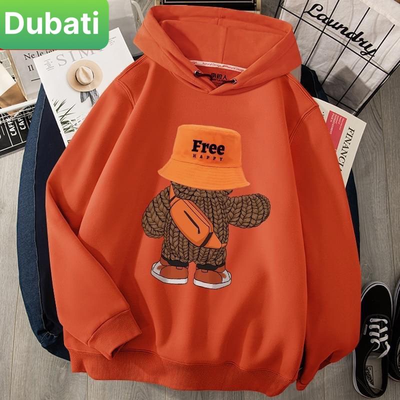 ÁO KHOÁC HOODIE NAM NỮ CHẤT NỈ EM BÉ FREE VẢI DÀY MỊN PHONG CÁCH XỊN SÒ MỚI- DUBATI FASHION