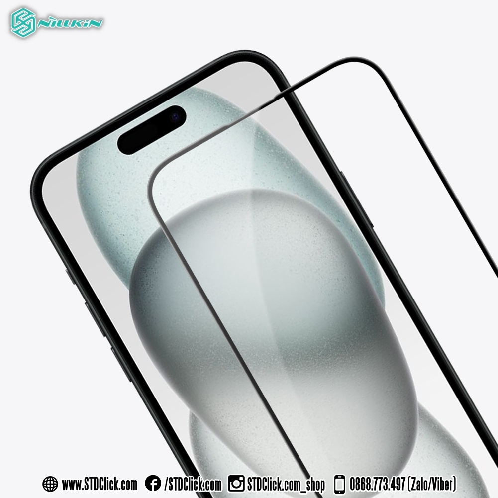 KÍNH CƯỜNG LỰC DÀNH CHO ĐIỆN THOẠI IPHONE 15 PLUS - 15 NILLKIN CP+PRO 2.5D