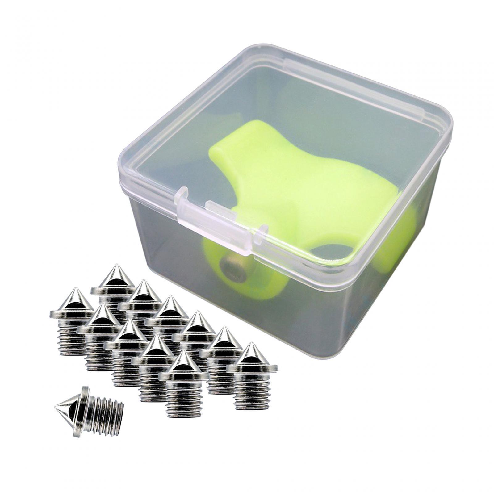 12x Track Spikes Replacement Portable Sprint Sports Field Sprinting Durable Running Sturdy Alloy Steel Spikes for Track Shoes