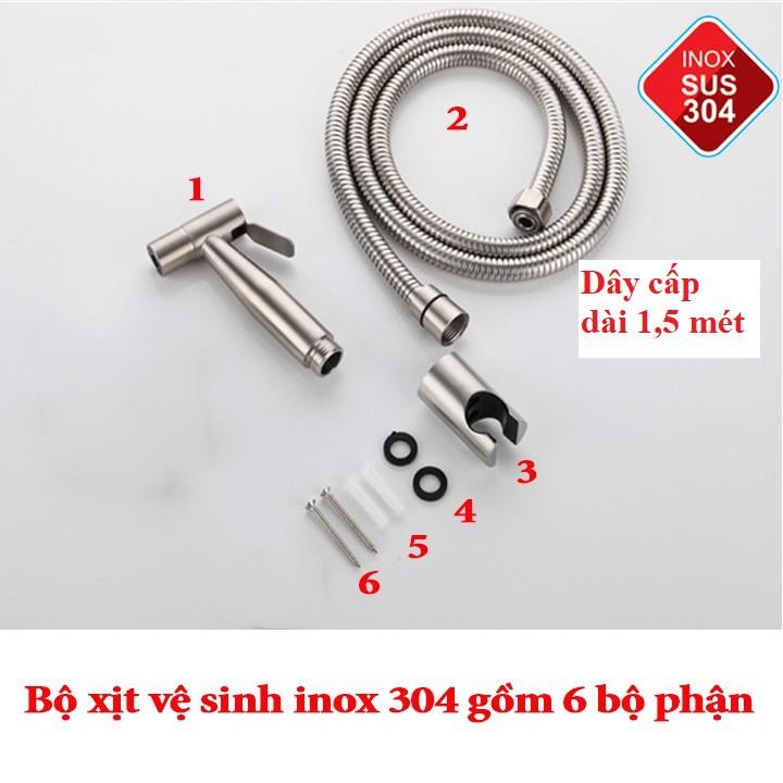 Trọn bộ đầy đủ vòi xịt vệ sinh