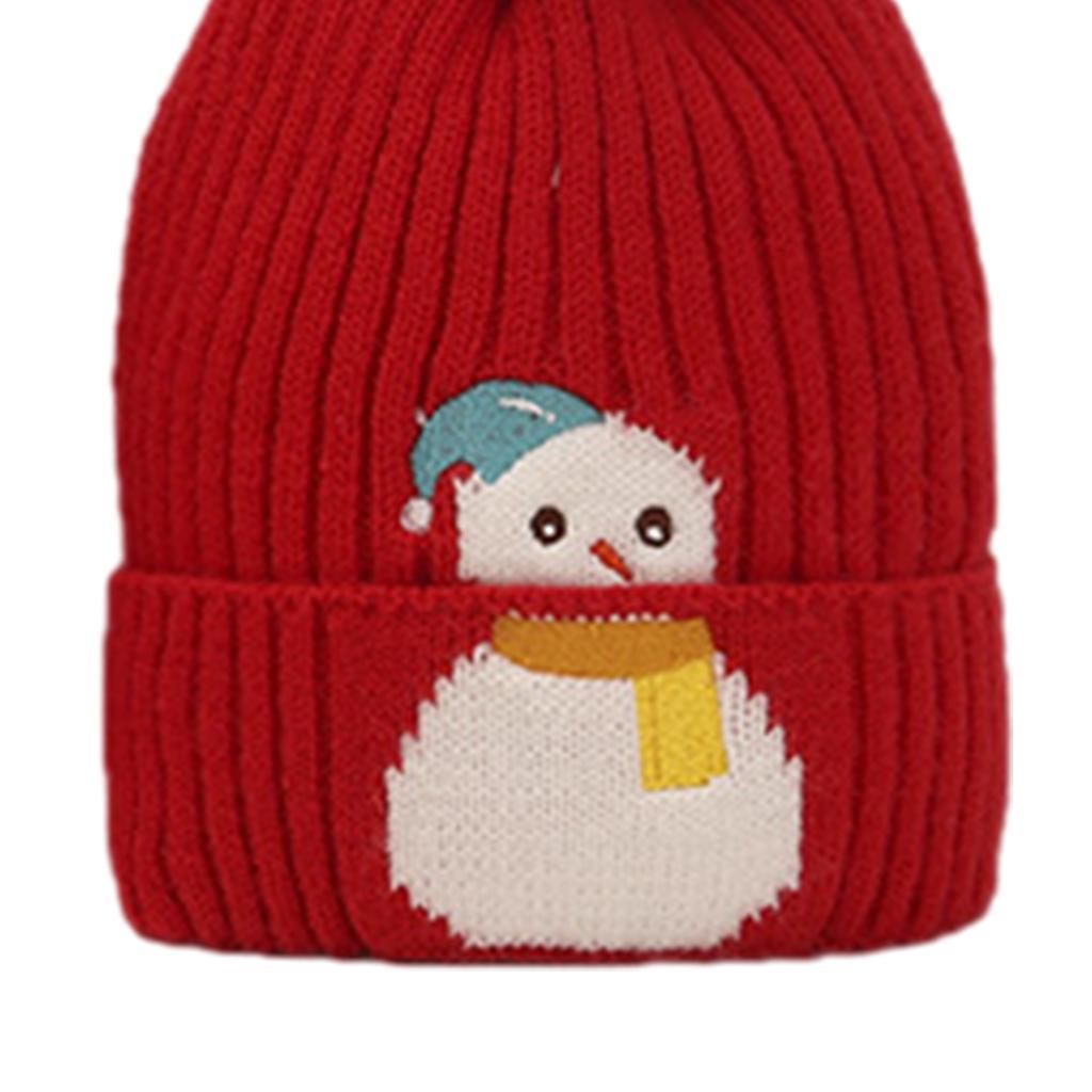 Children Hat Acrylic Fibers Unisex Festival Gift Thick Cartoon Birthday Gift Knitted Hat Caps for Video Shooting Winter Autumn Spring ,Boys Girls Kids