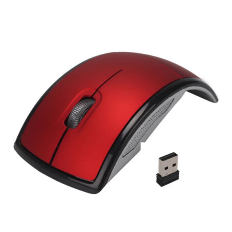 2.4GHz Wireless Arc Foldable Optical USB Cordless Mouse for Laptop PC