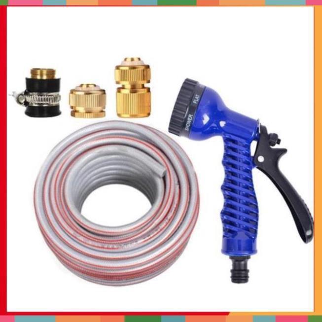 Bộ dây tăng áp 3 lần vòi xịt nước rửa xe, tưới cây loại 3-5m 206843