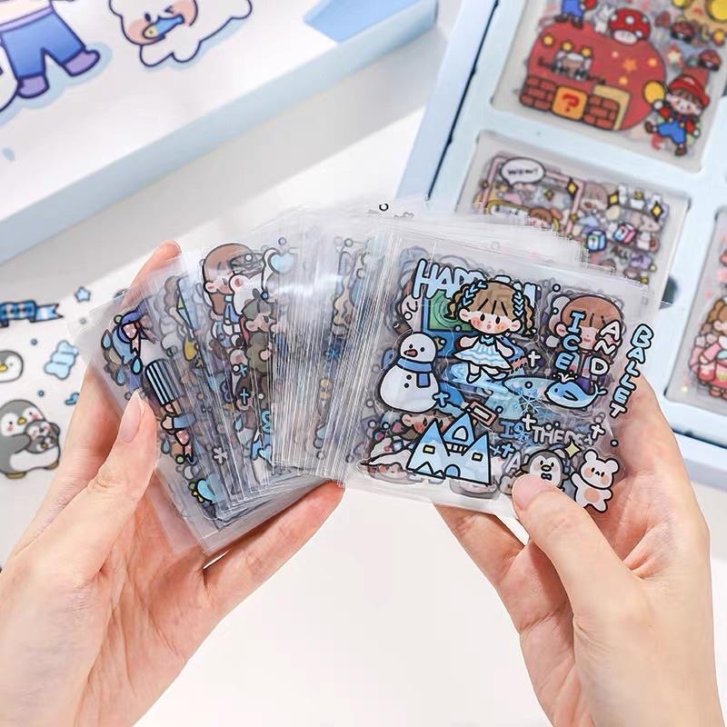 (Nguyên hộp) Sticker cute 1200 tấm hình dán dễ thương Lovely Book