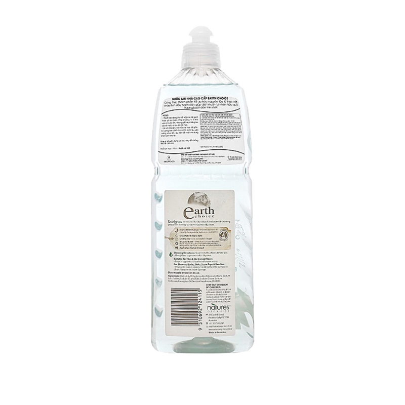 Nước lau nhà gốc thực vật tinh dầu bạch đàn Earth Choice 1l từ Úc
