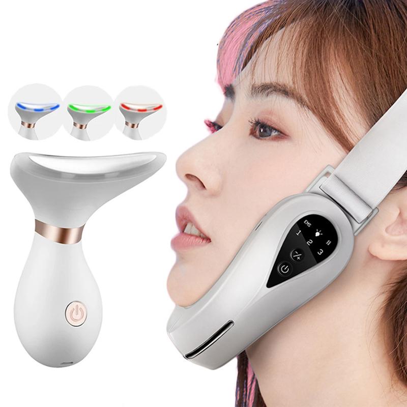V Mặt Máy EMS LED Photon Siêu Âm Giảm Béo V Dòng Lên Nâng Thắt Lưng Cằm Giảm Tốc Nâng Cổ Máy Mát Xa