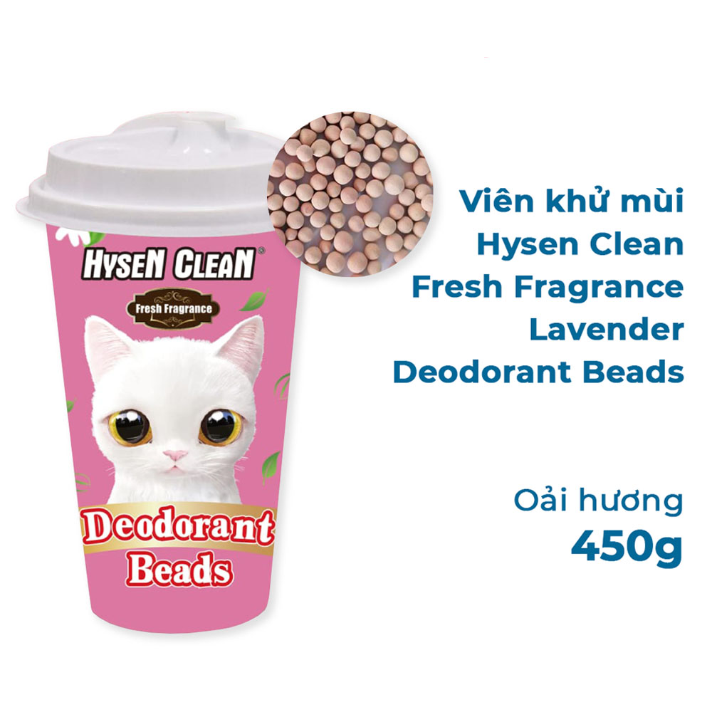 Hạt Khử Mùi Cát Vệ Sinh Cho Mèo Cao Cấp Hysen Clean Đủ Mùi 450g