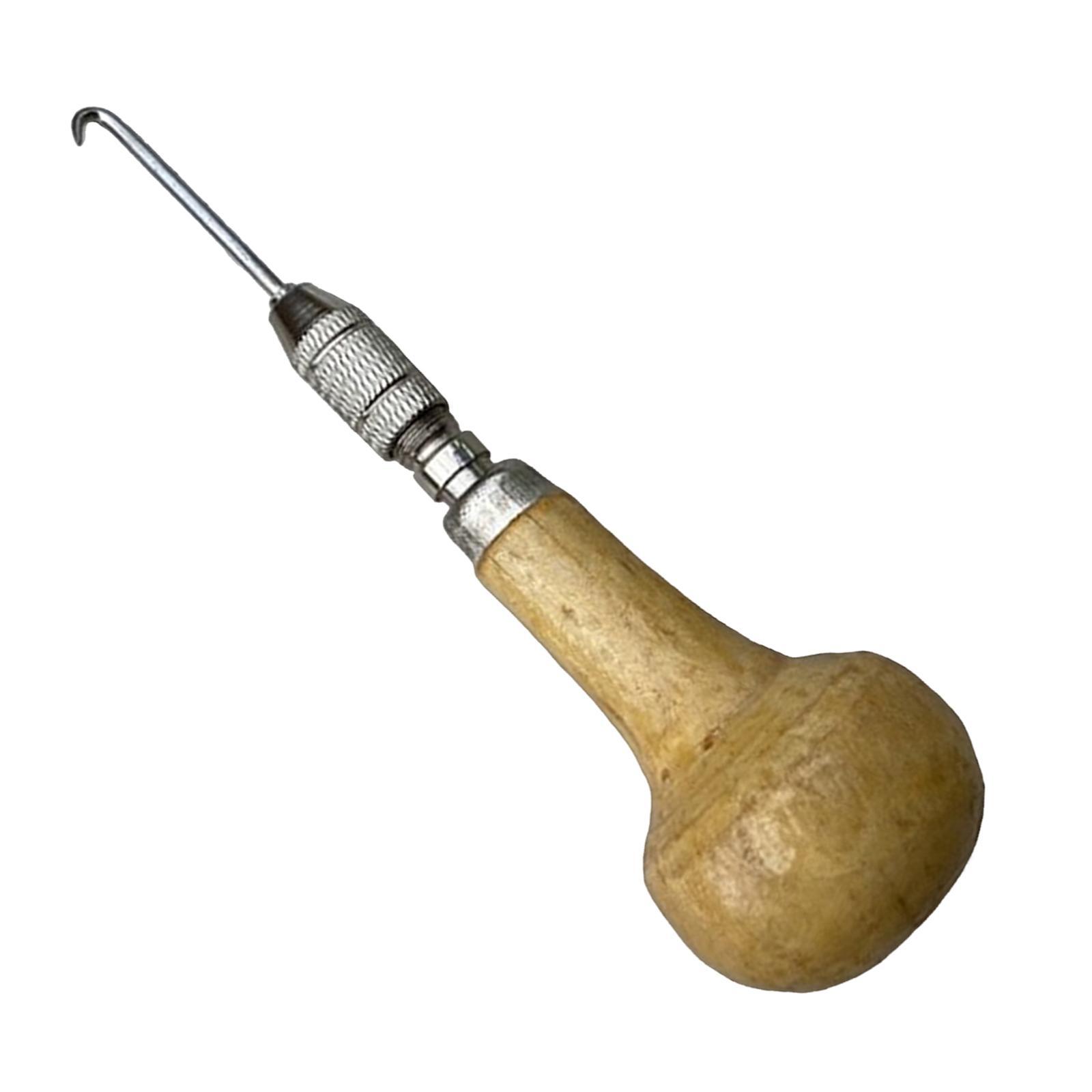 Durable Racket String Puller, Wood Handle Badminton Equipment for Tennis Accessories