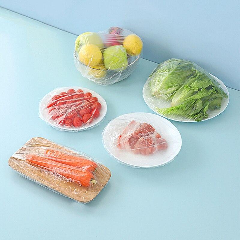 100Pcs Disposable Fresh-keeping Bag Food Covers Fruit Storage Bag Packaging Plastic Bags Kitchen Fresh Keeping Food Saver Bag