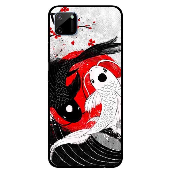 Ốp lưng dành cho Realme C11 / C12 / C15 - Cá Chép Đen Trắng