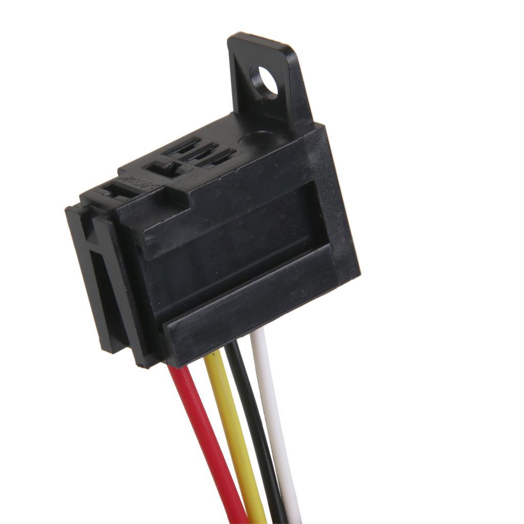 1 Piece Replacement 12V DC 30A Relay Socket, High Performance Repair Part for