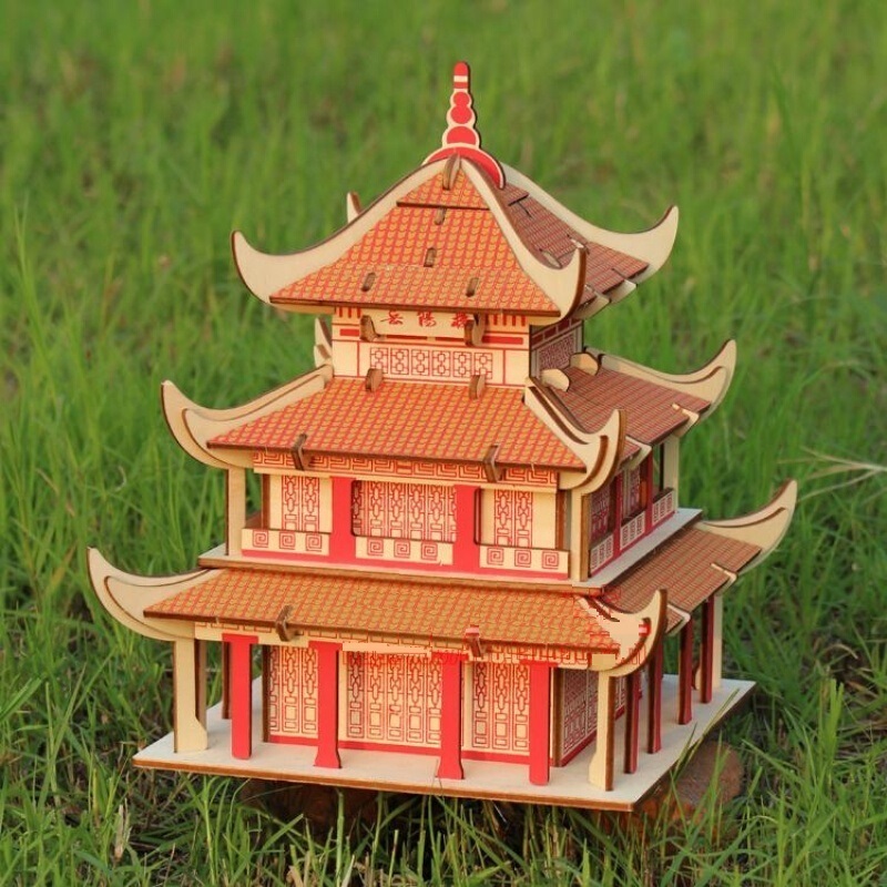 Đồ chơi lắp ráp gỗ 3D Mô hình Yueyang Tower HG-F008