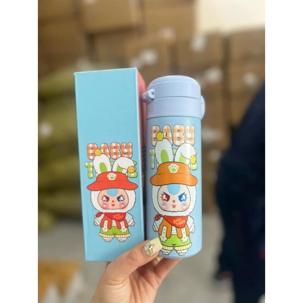 Bình nước giữ nhiệt hoạ tiết Baby Three cho bé dung tích 500ml - giao họa tiết ngẫu nhiên
