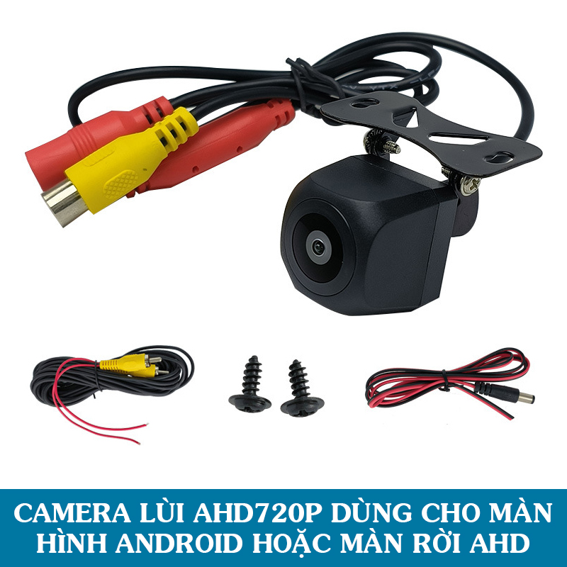 Camera lùi AHD 720P 4K Chân Cắm AV Dùng Cho Màn Hình Android,Màn hình AHD