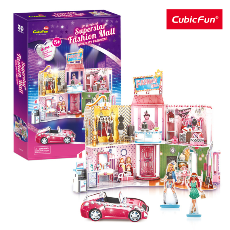 Đồ Chơi CUBIC FUN Trẻ Em Xếp Hình 3D: Trung Tâm Mua Sắm Thời Trang E1617H