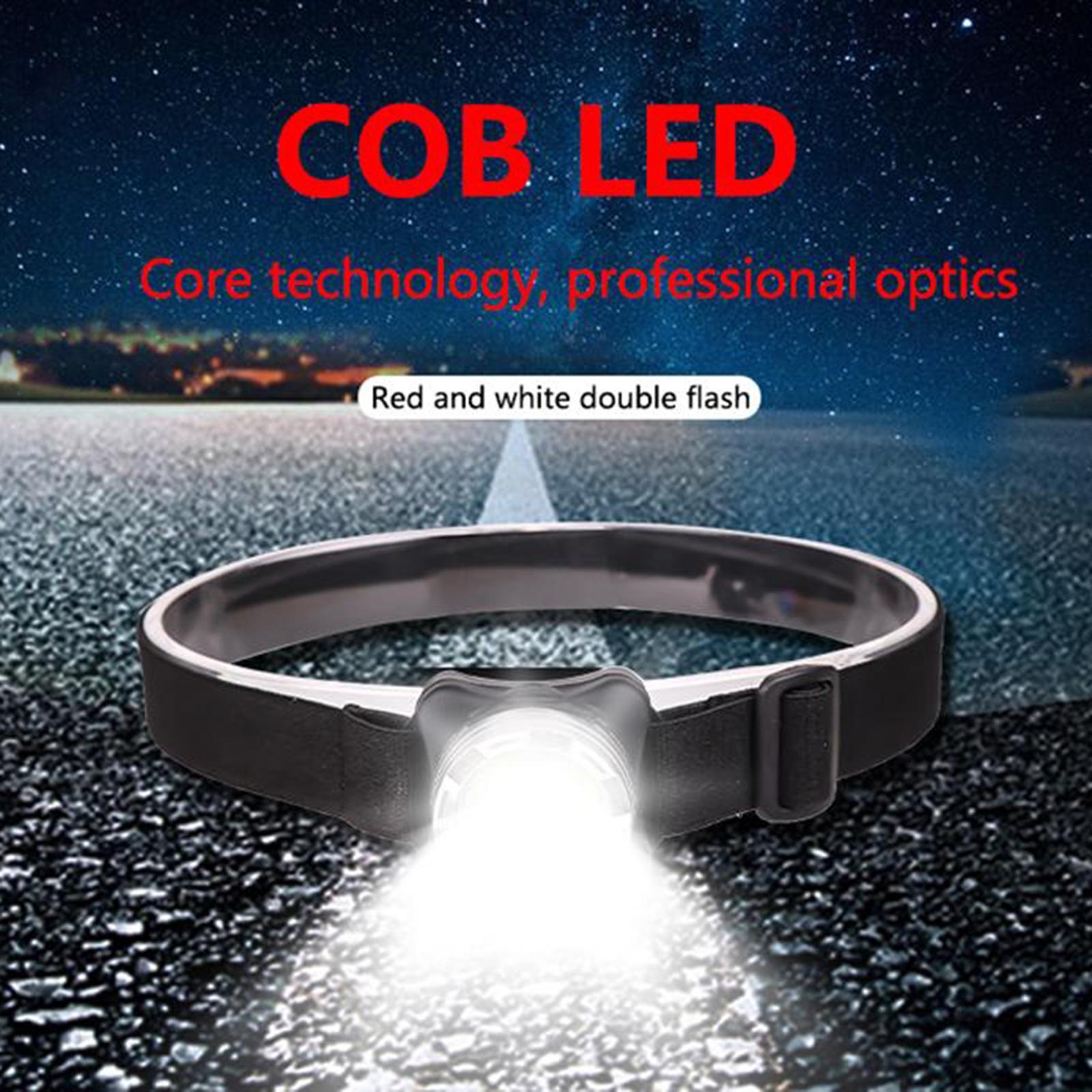 Adjustable Comfortable with Lights 3 Modes for Fishing Black
