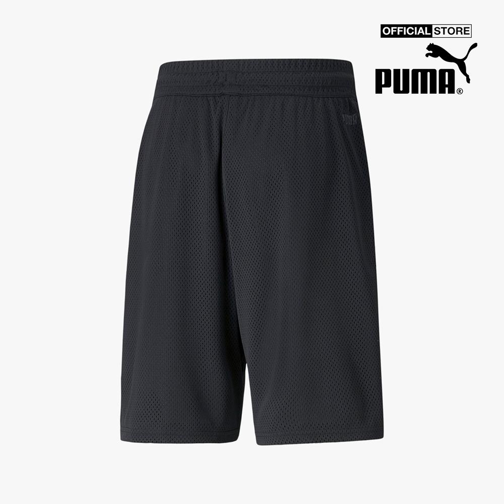 PUMA - Quần shorts thể thao nam Mesh Basketball Practice 532198