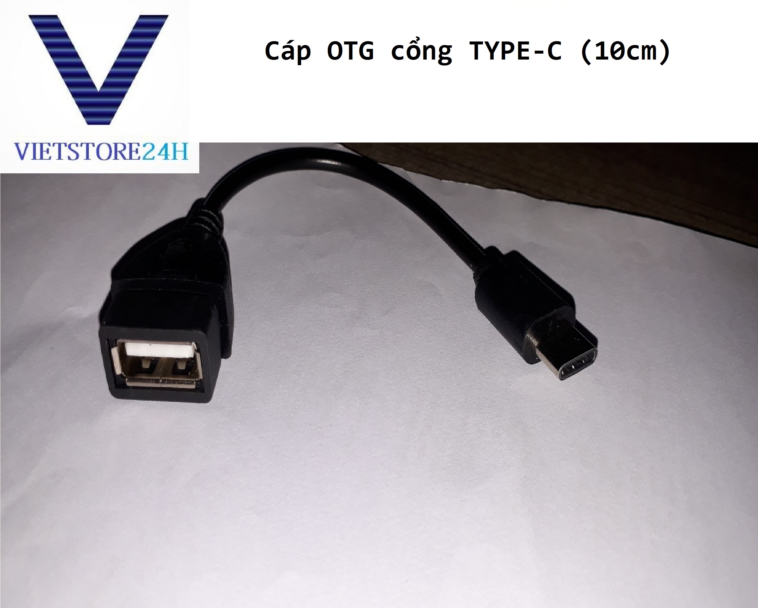 Dây cáp chuyển đổi dữ liệu từ cổng Type-C sang USB OTG (10 cm) VT