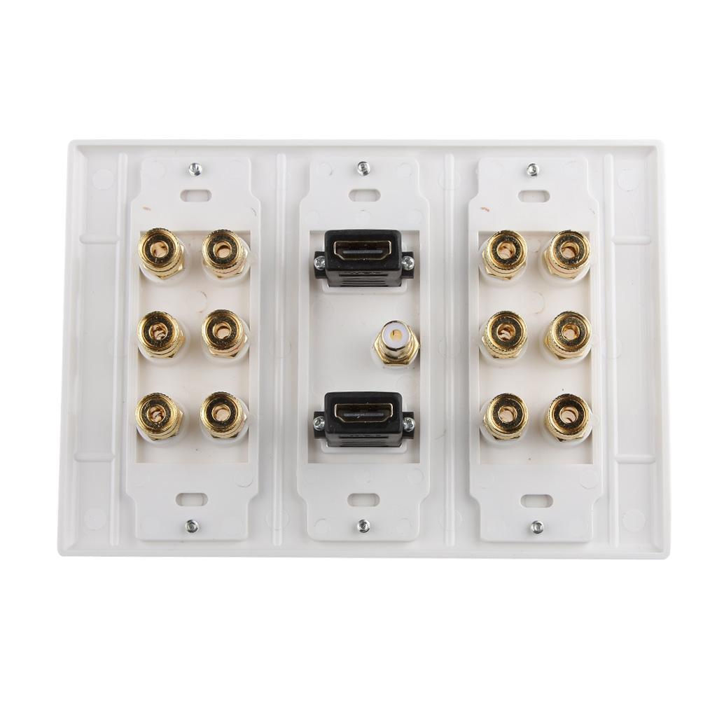 3 - gang 6 . 1 Surround Sound Speaker 1 Subwoofer 2 Wall