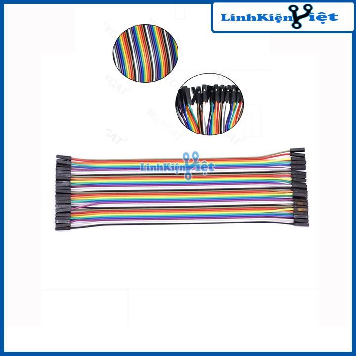 Tệp 10 Sợi Dây Nối 40P 7 Màu Dài 21Cm