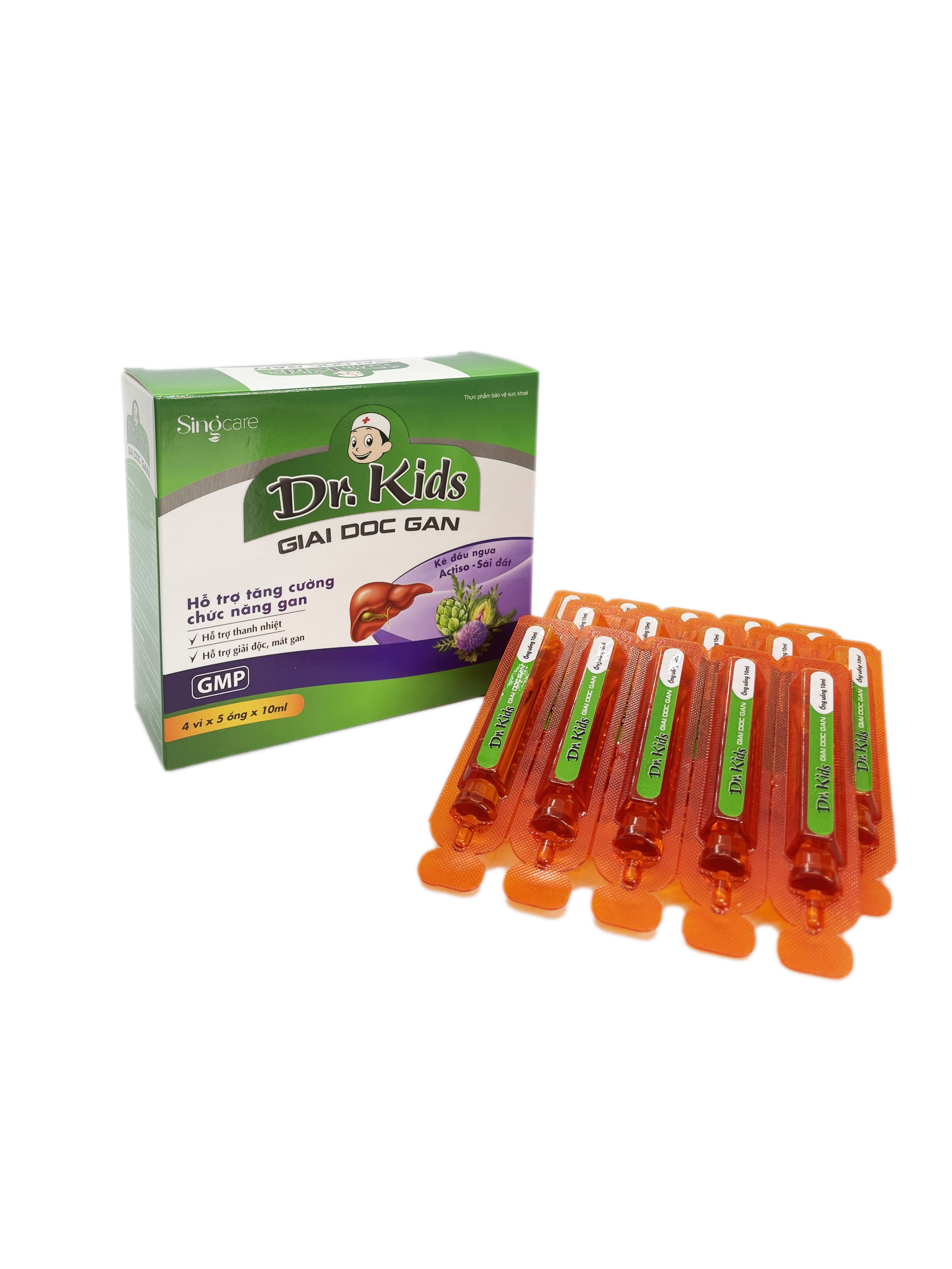 Dr. Kid Giải độc gan, hỗ trợ tăng cường chức năng gan ở trẻ nhỏ.