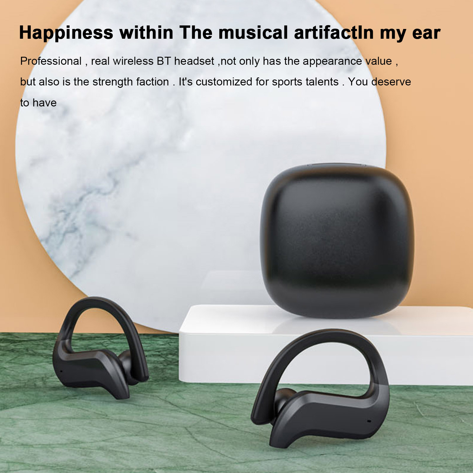 Tai Nghe Không Dây Bluetooth MD03 Màn Hình LED IPX4 Chống Nước