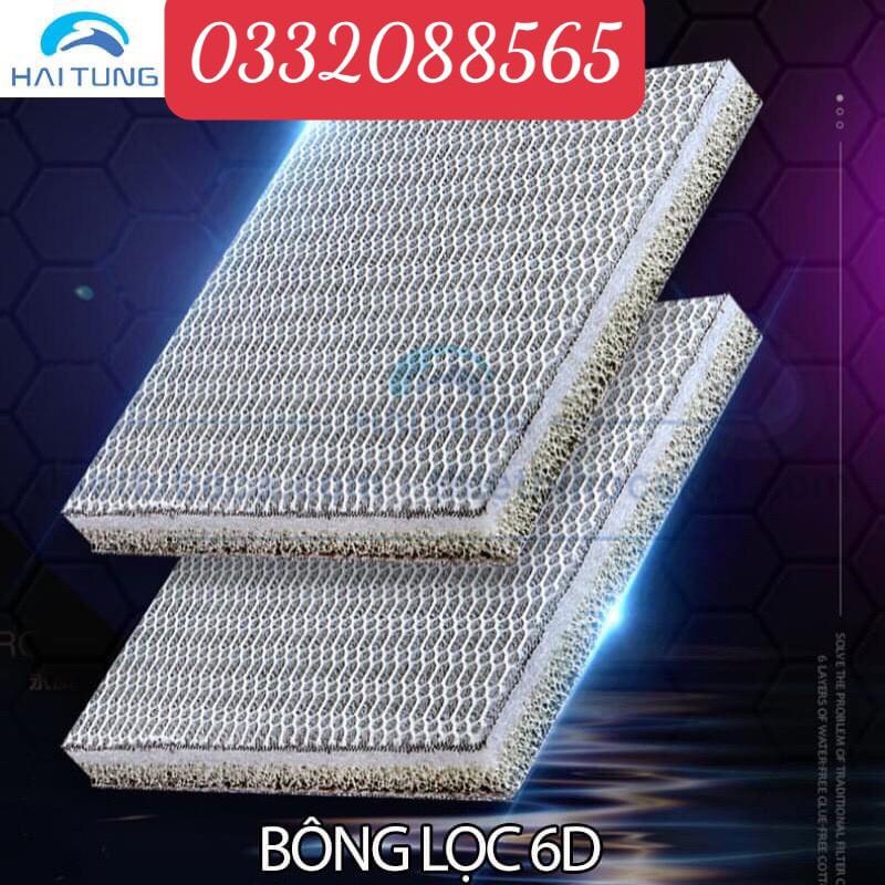 Combo 2 tấm Bông lọc sinh hóa, Bông lọc 6D thế hệ mới lọc thô rất sạch,Vật liệu lọc bể cá kích thước 40x30x2