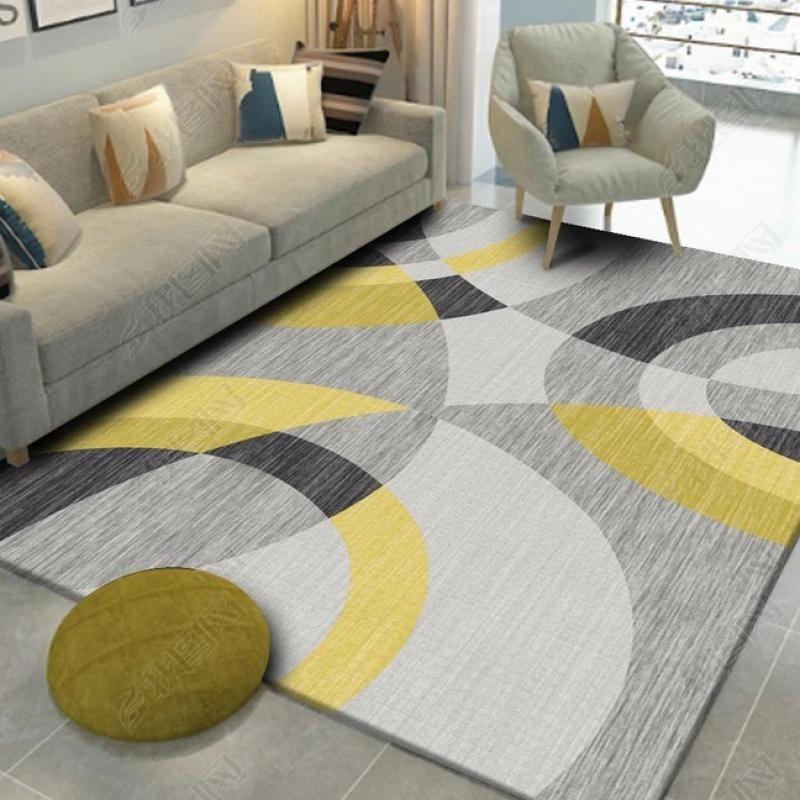 Thảm Lót Sàn Họa Tiết Thổ Cẩm Phong Cách Bắc Âu Hiện Đại