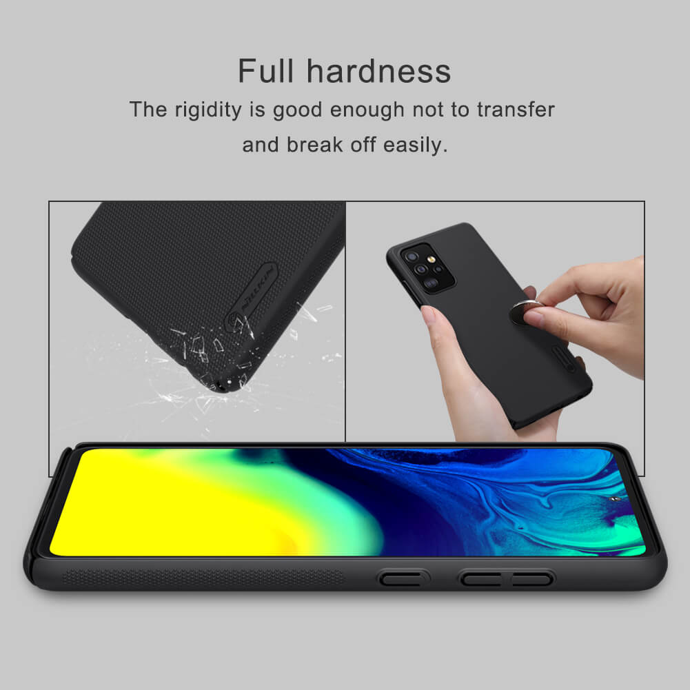 Ốp Lưng Sần chống sốc cho Samsung Galaxy A52 4G / A52s 5G hiệu Nillkin Super Frosted Shield (Đính kèm giá đỡ hoặc miếng dán từ tính) - Hàng Chính Hãng