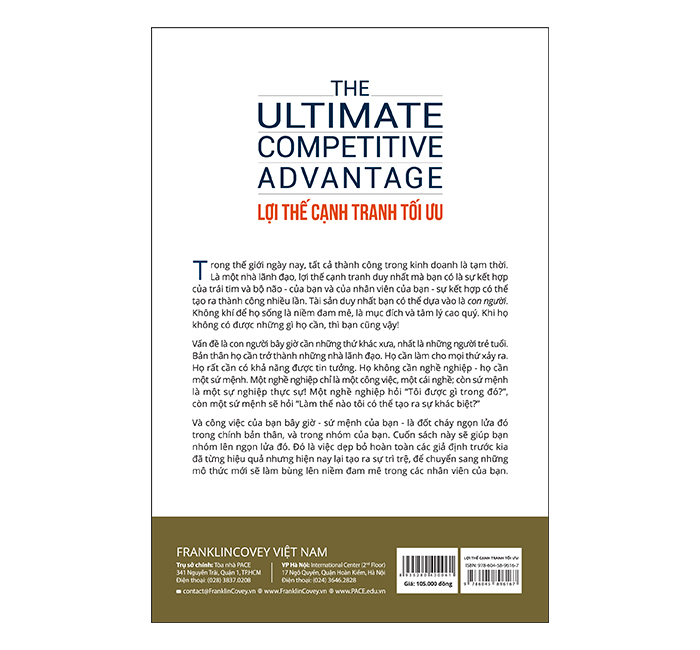 Sách PACE Books - Lợi thế cạnh tranh tối ưu (The Ultimate Competitive Advantage) - Shawn D. Moon, Sue Dathe-Douglass