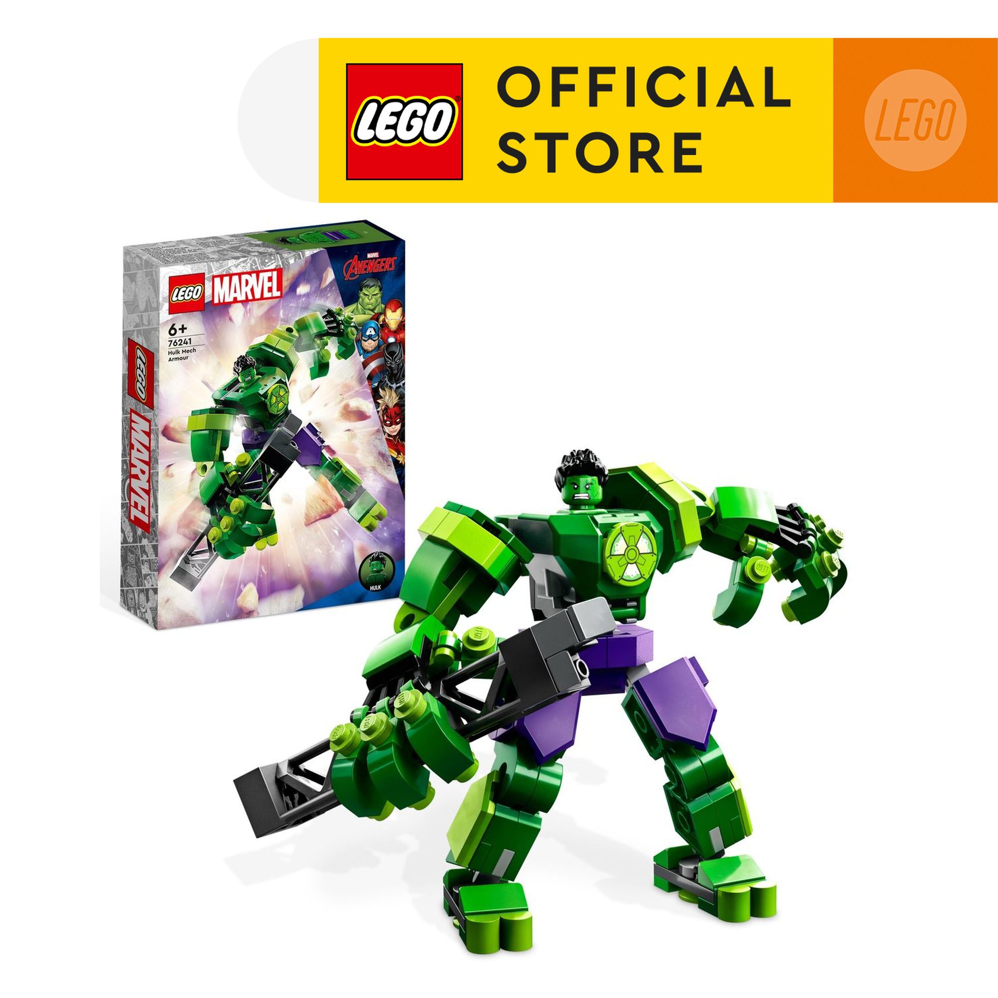 LEGO Superheores 76241 Chiến Giáp Hulk (138 Chi Tiết)