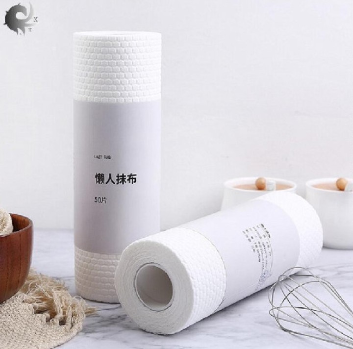 Cuộn 50 giấy lau Lazy Rag không bị xù có thể tái sử dụng