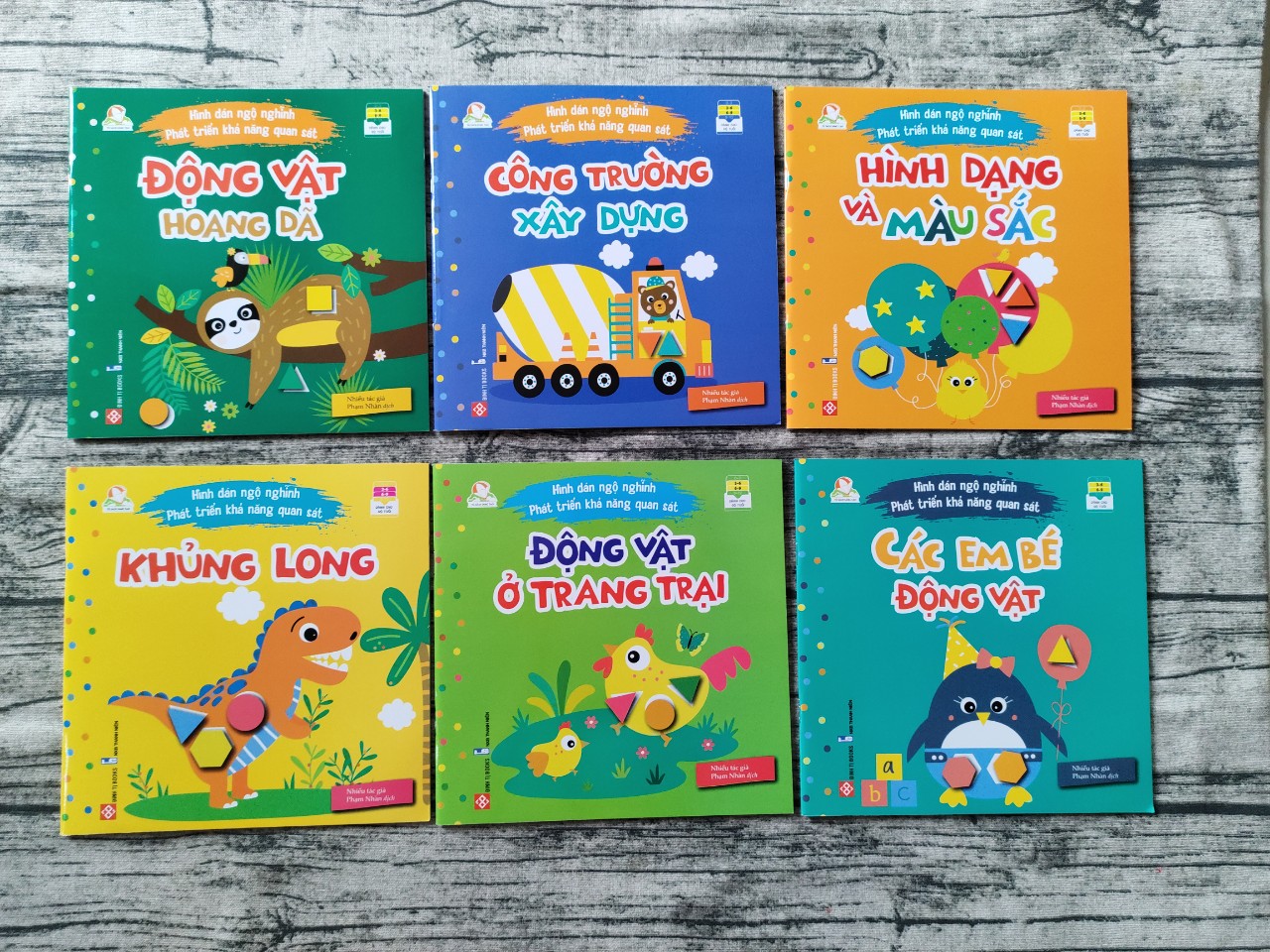 Combo 6 cuốn Hình Dán Ngộ Nghĩnh - Phát Triển Khả Năng Quan Sát