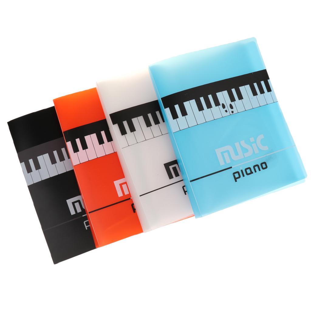 40 Pages Music Sheet Folder Documents Folder Blue