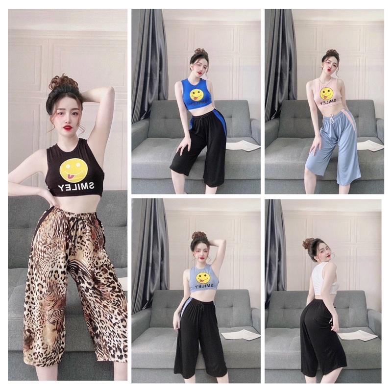 Đồ Bộ Thể Thao Nữ, Đồ Bộ Thun Nữ, Bộ Mặc Nhà Nữ, Thun cotton co giãn 4 chiều, Freesize < 58kg